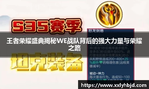 王者荣耀盛典揭秘WE战队背后的强大力量与荣耀之路